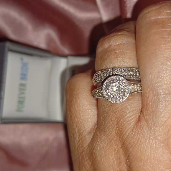 Sterling Silver Forever Bride Diamond Ring - Picture 5 of 8